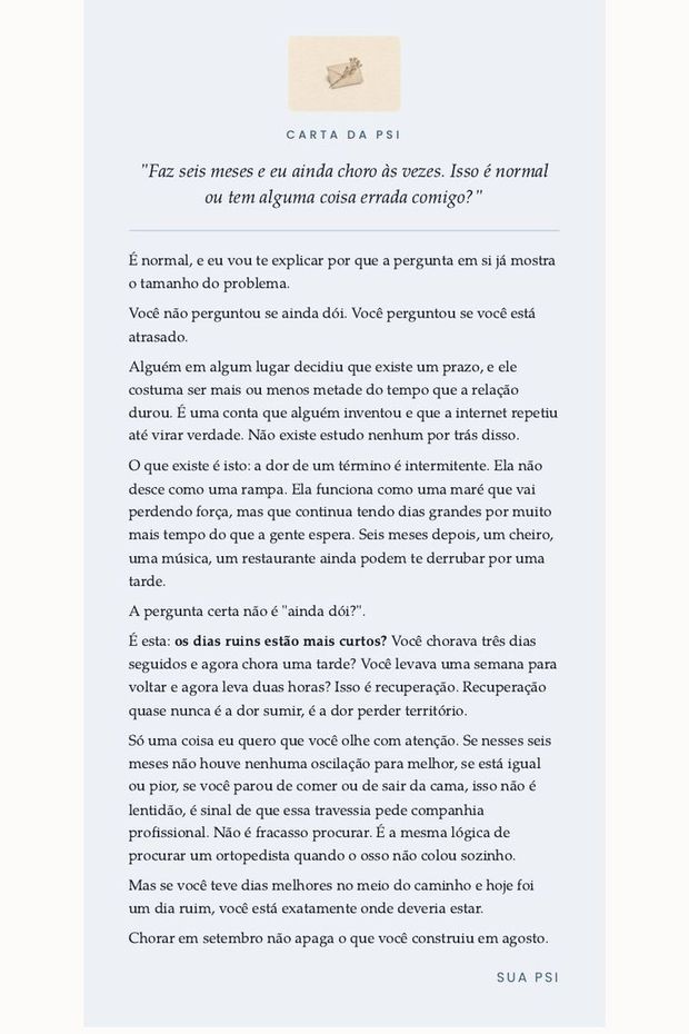Carta da psicóloga em página inteira
